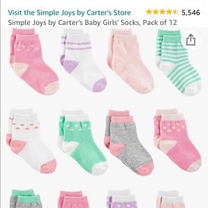 3-12 month baby girl socks